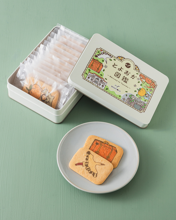 オリジナルクッキー缶 とよおか図鑑
